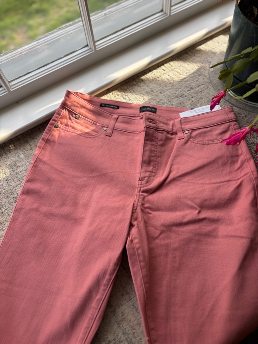 Talbots Dusty Rose Slim Ankle Jeans NWT